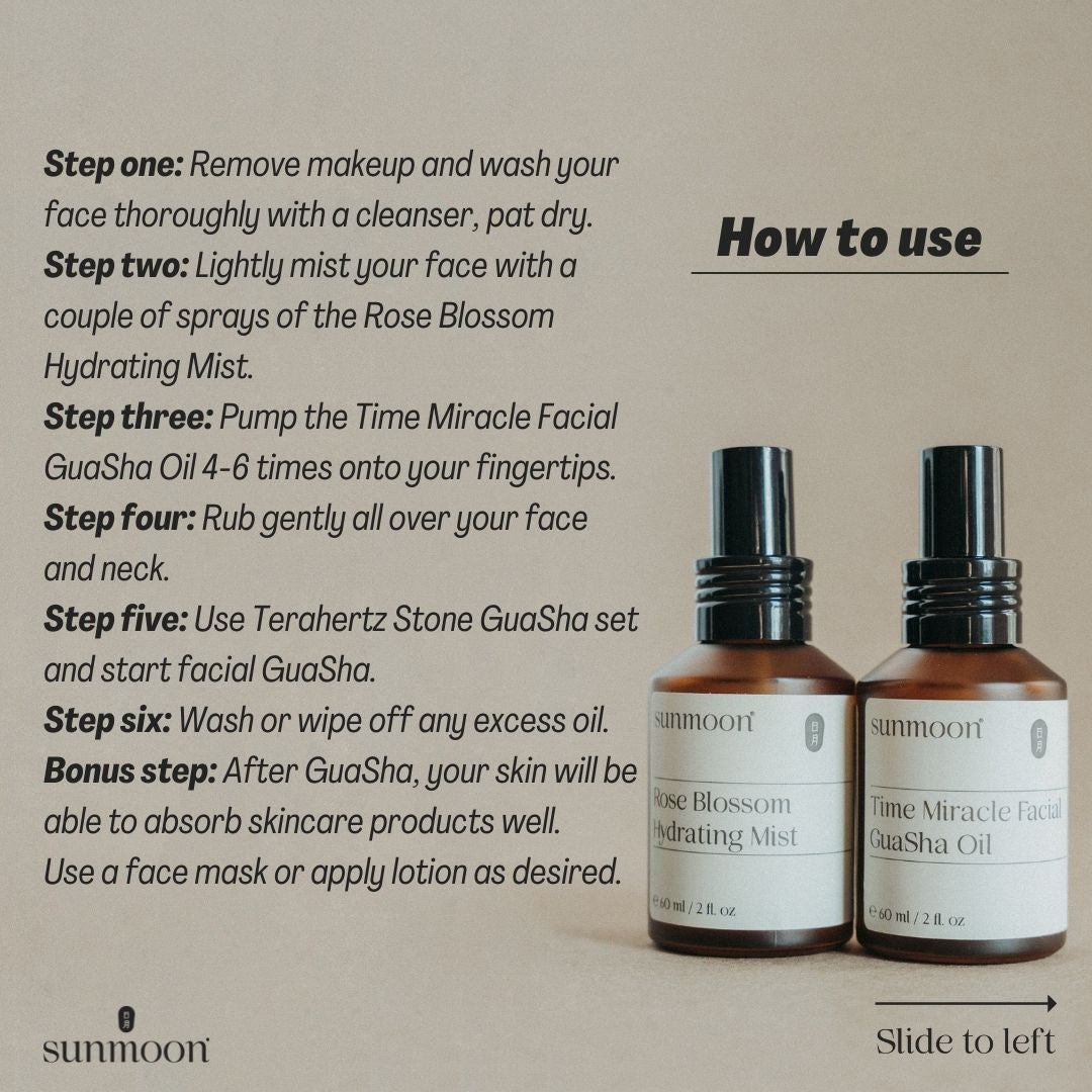 Facial GuaSha Oil and Hydration Mist Set sunmooncare Facial GuaSha Oil and Hydration Mist Set sunmooncare